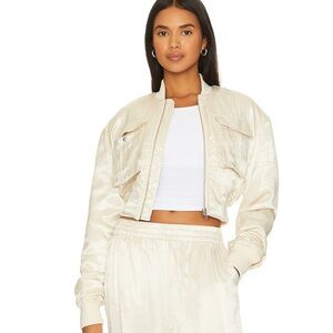 LOVERS & FRIENDS  MIRANDA BOMBER JACKET NWT Size S COLOR CREAM